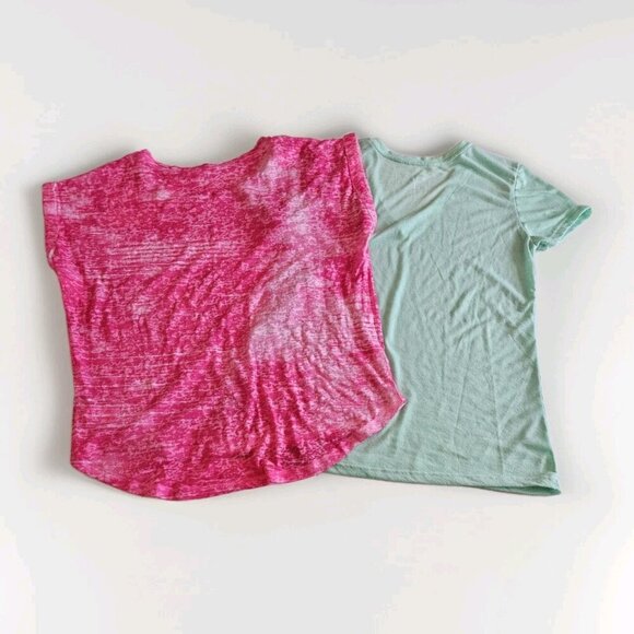 T Shirt Womens L Lot of 2 Adidas The North Face Ligthweight Active Yoga Running - Picture 2 of 16